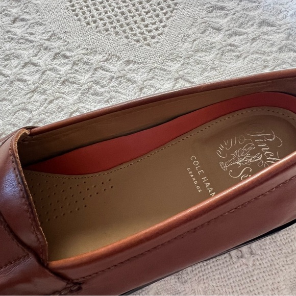 Cole Haan Men’s Hand Sewn Brown Leather Loafers Size 11 Grand+ Pinch Tassel main image 7